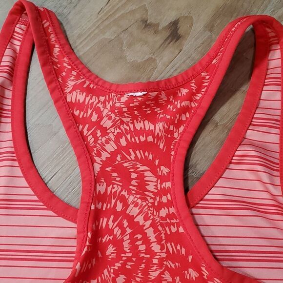 🔺️Athletic Works Coral Print Reversible Athletic Racerback Tank Large - Picture 10 of 12
